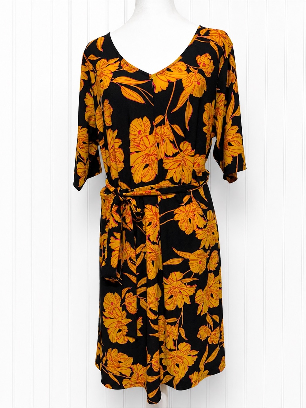 Apt 9 Womens Floral Dress Size XL Classic Feminine Teacher Shower Wedding Guest